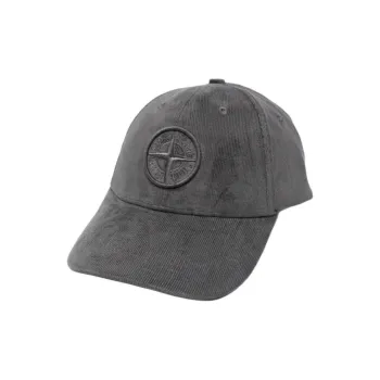 STONE ISLAND Cotton Micro corduroy Baseball Cap