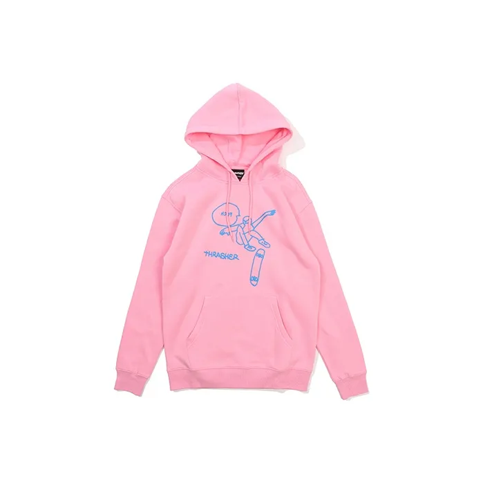 Thrasher Sweatshirt Japan Version Unisex Pink-0