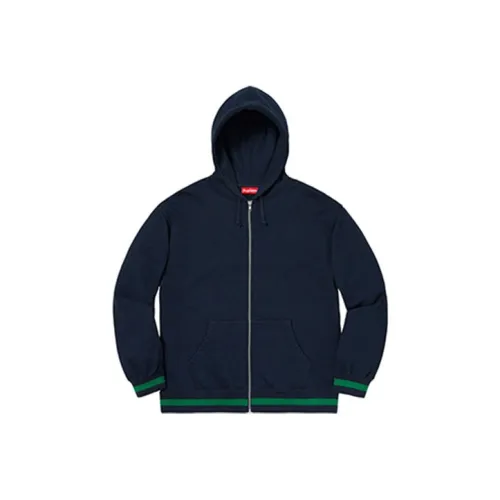 Supreme Old English Stripe Zip Up Sweatshirt