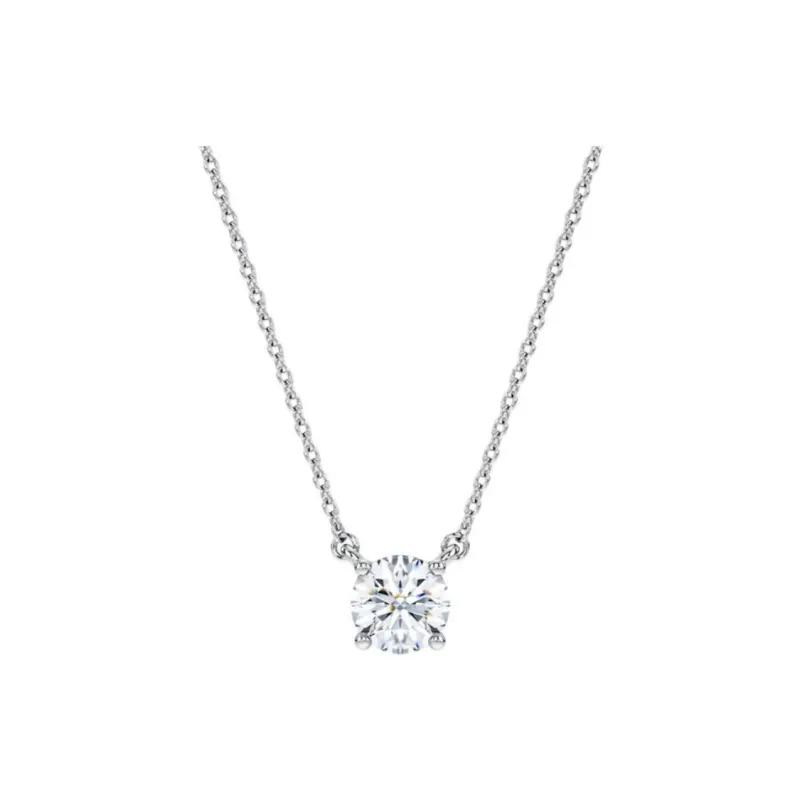 Swarovski 925 Sterling Silver Necklaces Women's Silver-0