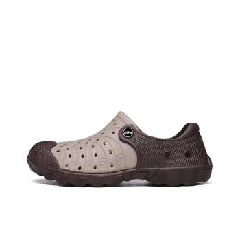 JEANSWEST Fashion Casual Versatile Classic Patchwork Design Clogs Men's