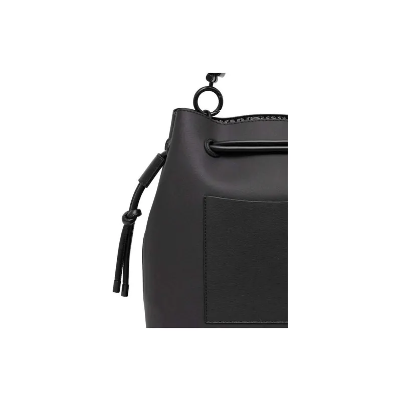 DKNY Logo-plaque Bucket Bag-4