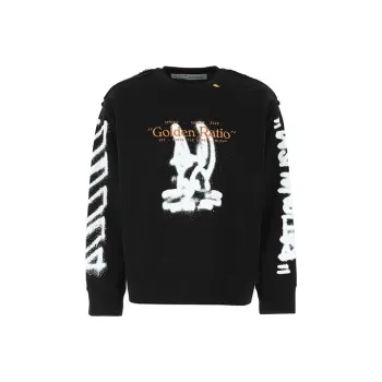 OFF WHITE Cartoon Golden Ratio Incompiuto Sweatshirt