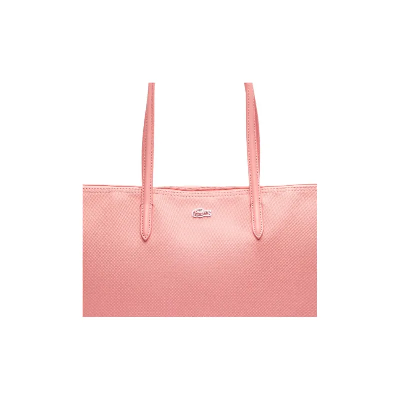 LACOSTE PVC Tote Bag Shopping Bag Shoulder Bag Handbag Small Size Women's Pink-3
