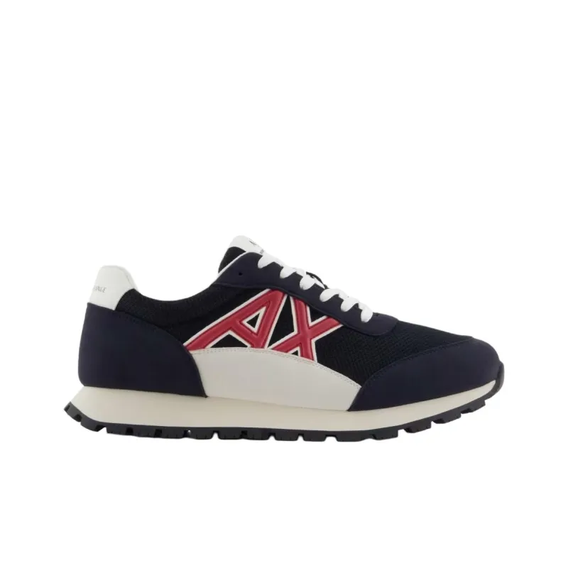 ARMANI EXCHANGEAE Low Top Casual Shoes Men's Blue-1