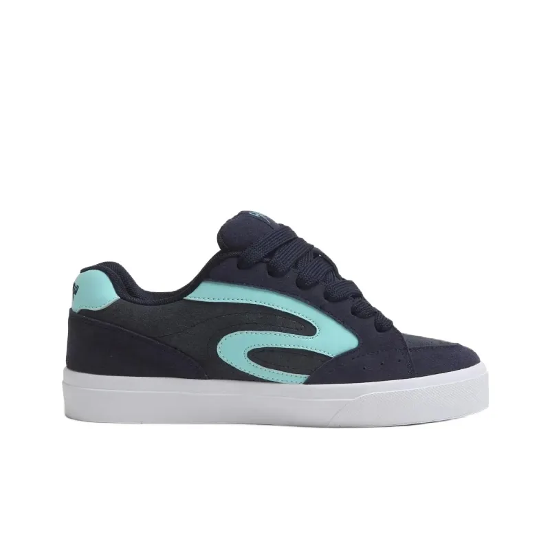 ABCIO Coverage Slip Resistant Cushioning Wear Resistant Height Increasing Low Top Skateboard Shoes Unisex Marine Blue-3