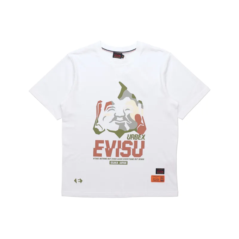 EVISU SS20 Crew Neck Fitted Straight Short Sleeved T Shirt Men's-0