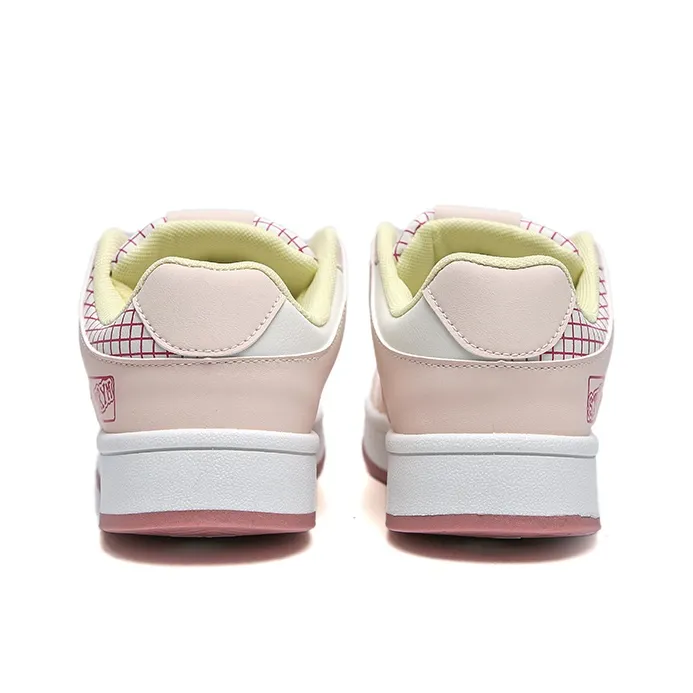 Than Than Me Low Top Skateboard Shoes Women's Yellow Pink-3