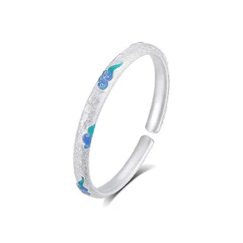 IS YOU 999 Fine Silver Bangles Women's