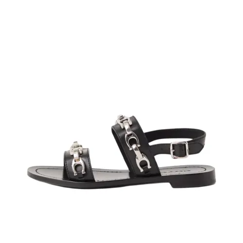 COACH Eden Strap Sandals Women's Black