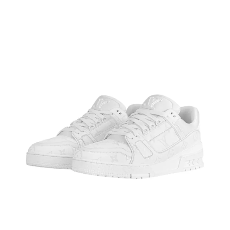LOUIS VUITTON Trainer Breathable And Lightweight Low Top Casual Shoes Women's White-2