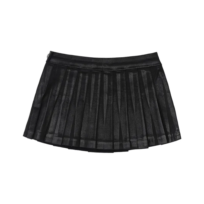 SMFK Casual Short Skirts Women's Wilderness Black-1