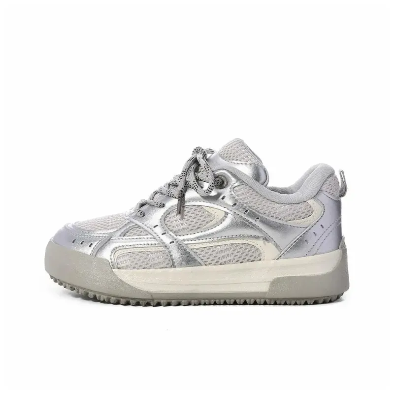 FULLXUAN Low-Top Skateboard Shoes Women's Beige Blue-7