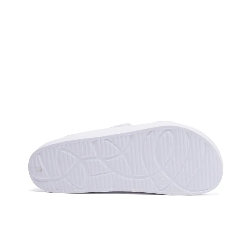 HOBIBEAR Slip Resistant Odor Resistant Abrasion Resistant Slide Slippers Men's White-4
