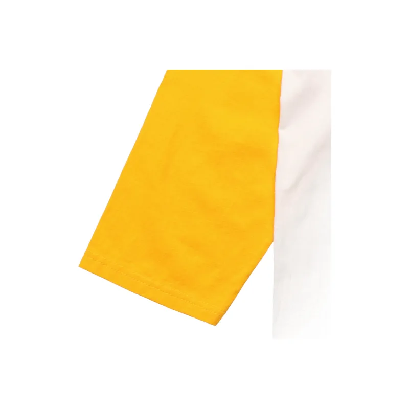 Champion T Shirt US Version Unisex White Yellow-3