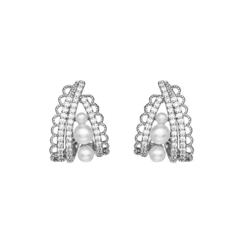 ONEKISS Gold Plated Copper Earrings Women's-5