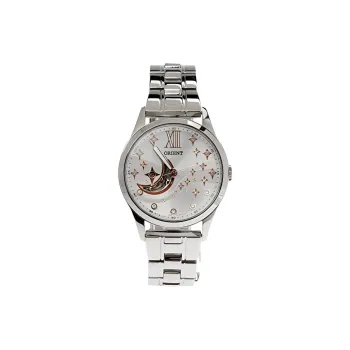 ORIENT Fashion Collection Automatic Mechanical Movement Stainless Steel Watchband Watch 37mm Women's Watch Silver Dial