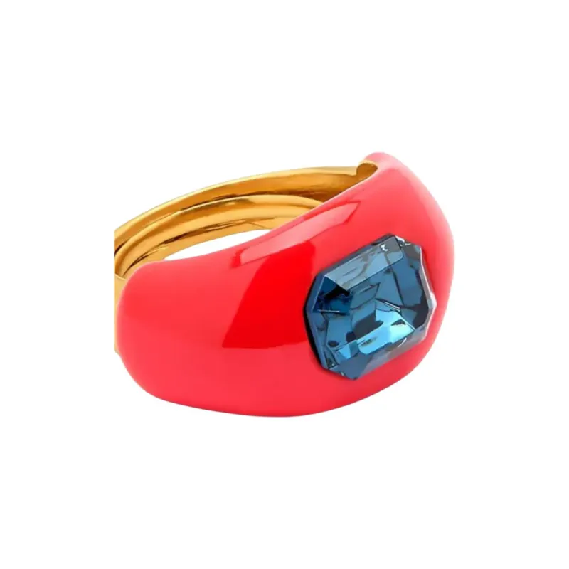 Oscar De La Renta Crystal embellished Ring-2