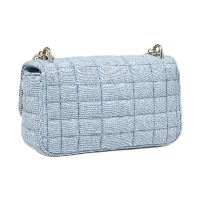 MICHAEL KORS Tribeca Fabric Shoulder Bag Small Size Women's Light Denim Blue-1