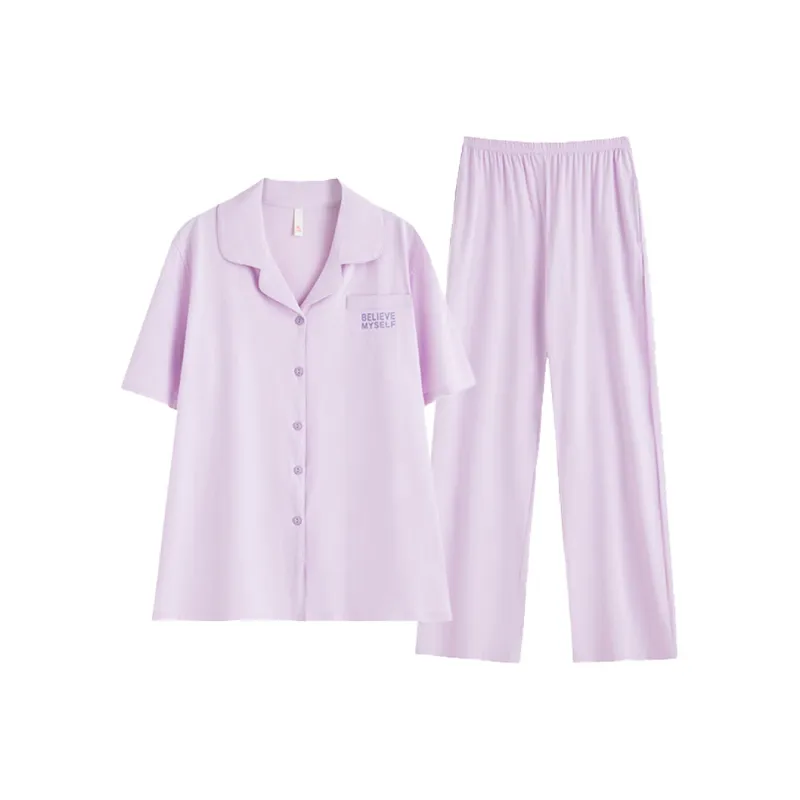 MIIOW Trend Party Series Pajama Set Women's Light Purple-0