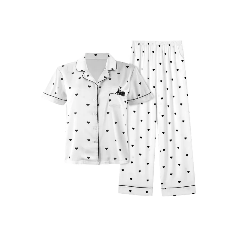 MY BODY Ice Silk Pajama Set Women's-0
