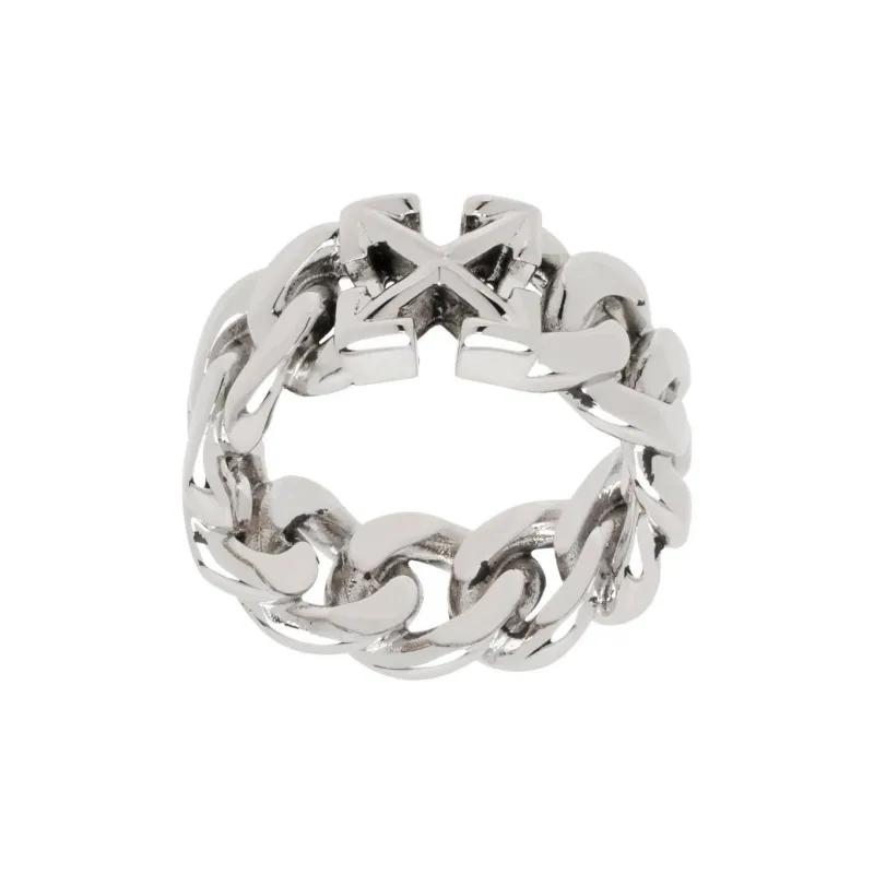 OFF WHITE Arrow Chain Ring-2