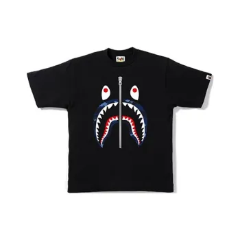 A BATHING APE Color Camo Shark Tee