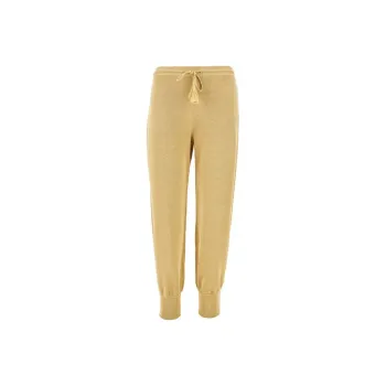 Valentino SS25 Knitted Sweatpants Unisex Tawny