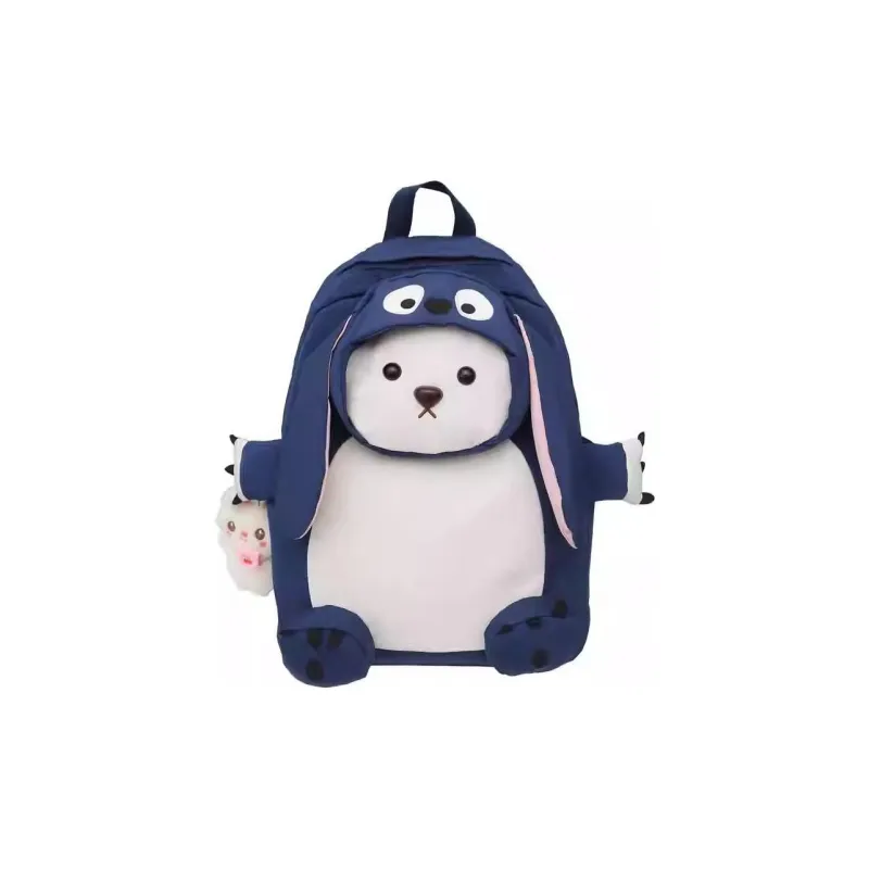 URBAN FOREST Nylon Backpack Regular Unisex Black/Pink/Dark Blue-9