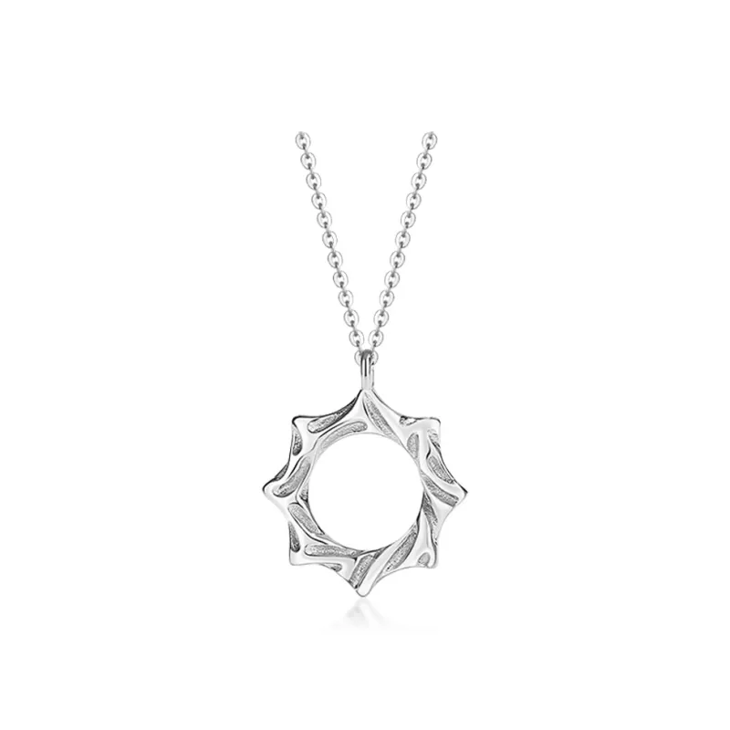 CENTURY&KINDLE S925 Silver Necklaces Unisex-0