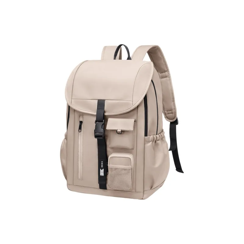 V.NINE Fabric Backpack Regular Unisex Khaki/Obsidian Black-1