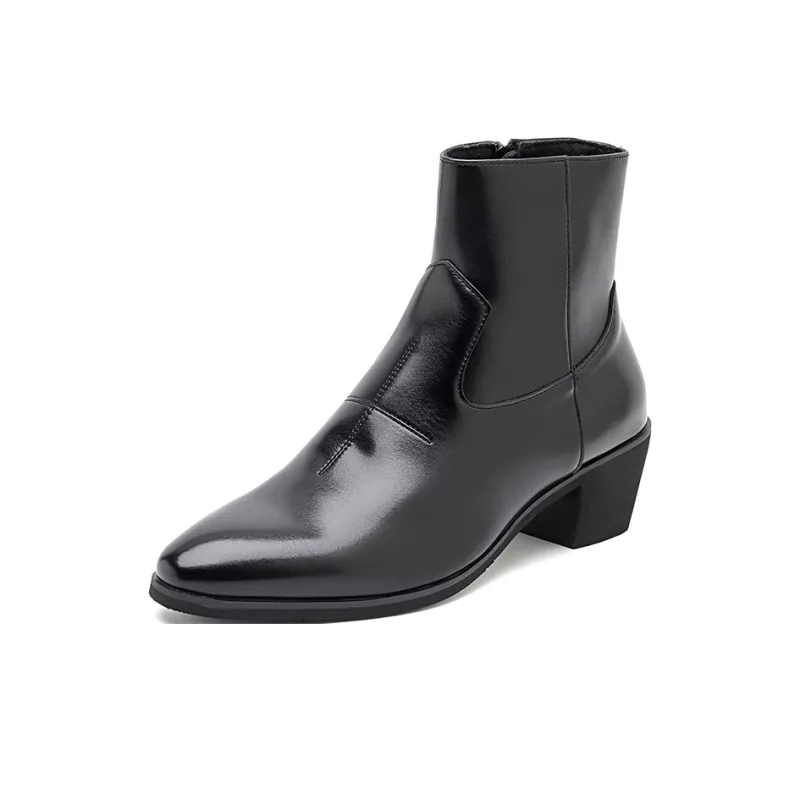 LUOMAIKE Ankle Boots Men's Black-1