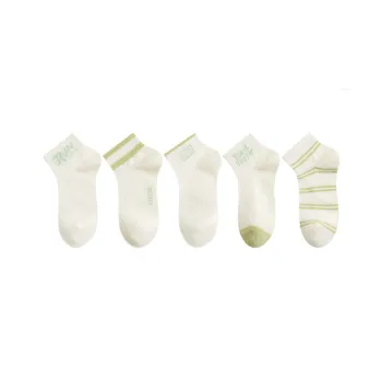 Cotton Gene Ankle Socks Women's 5 Pack