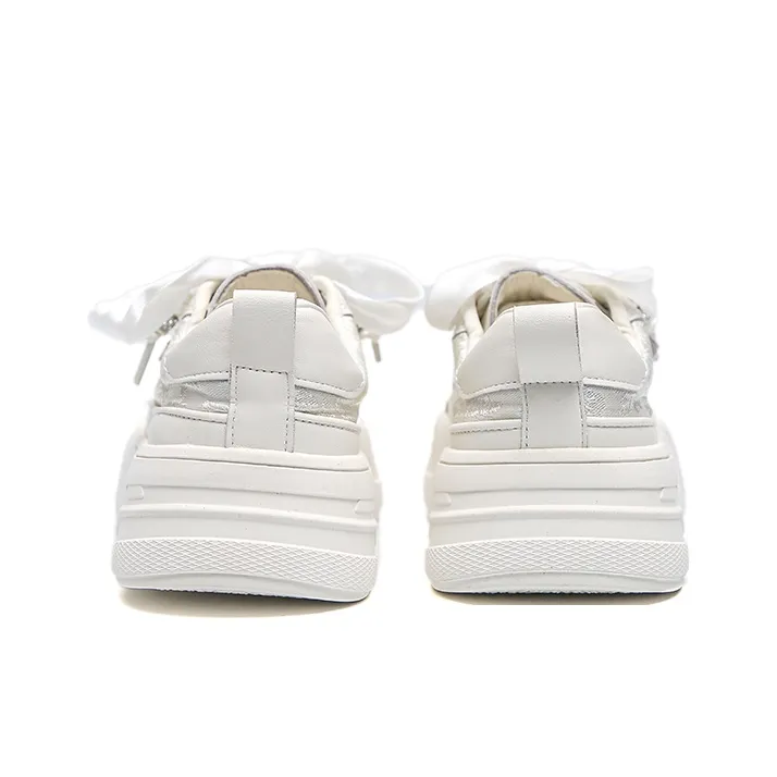 Than Than Me Low Top Skateboard Shoes Women's Raw White-3