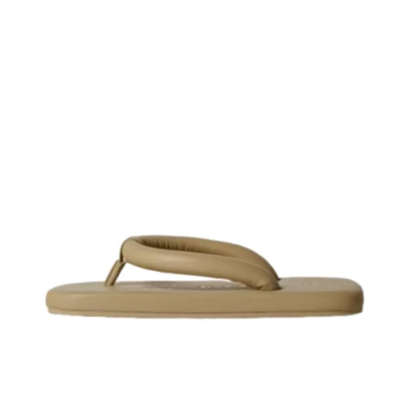 CAMPER Rubber Sole Slip Resistant Flip Flops Women's Beige-0