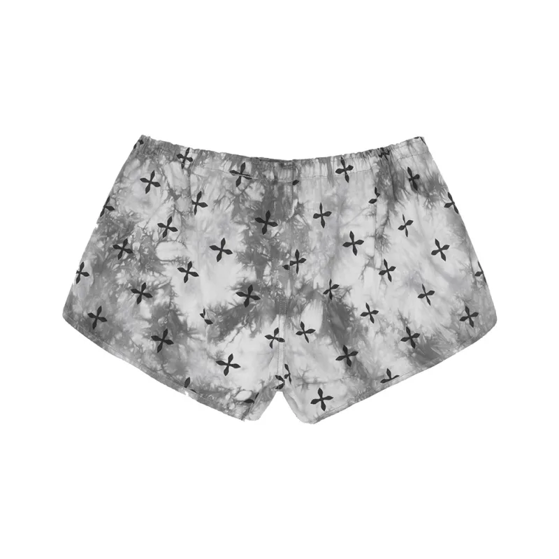 SMFK SS25 Cargo Shorts Women's Black White Tie Dye-1