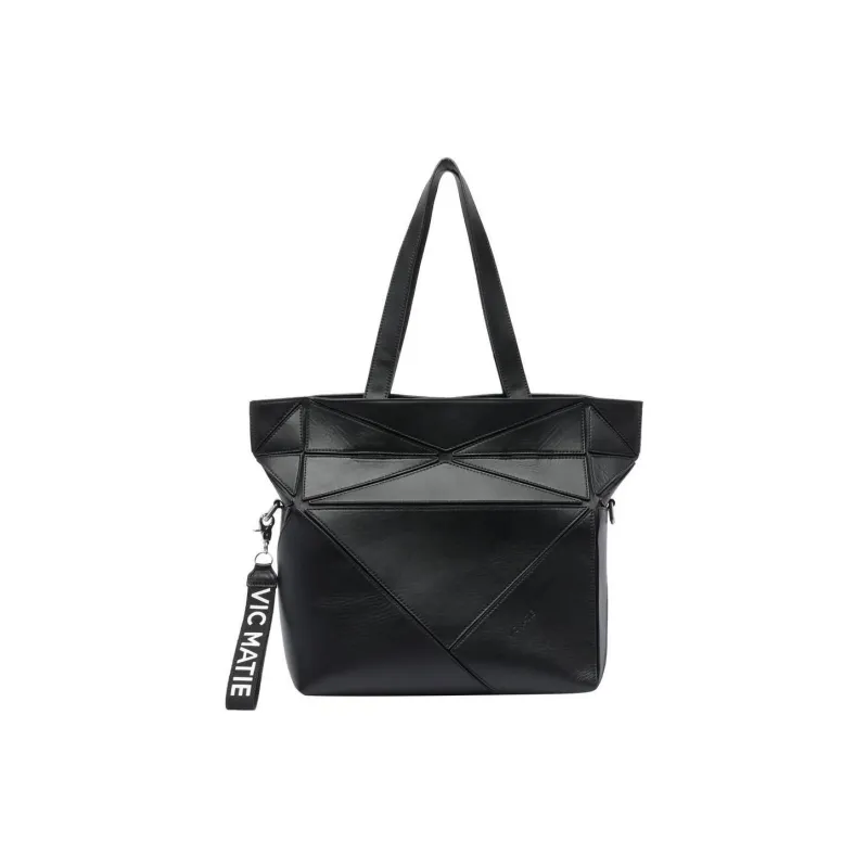 Vic Matie Calfskin Crossbody Bag, Shoulder Bag Women's Black-3