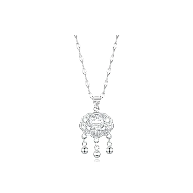 Fortune Gold 999 Fine Silver Necklaces Unisex-0