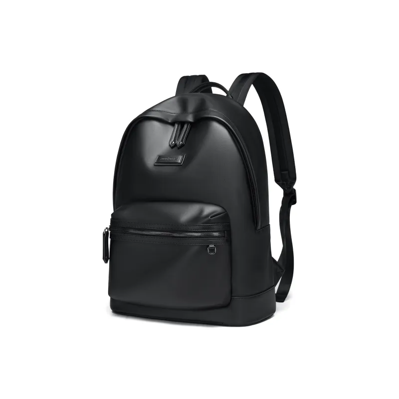 SEPTWOLVES PVC Large Capacity Computer Backpack For Travel And Students Unisex Black-6