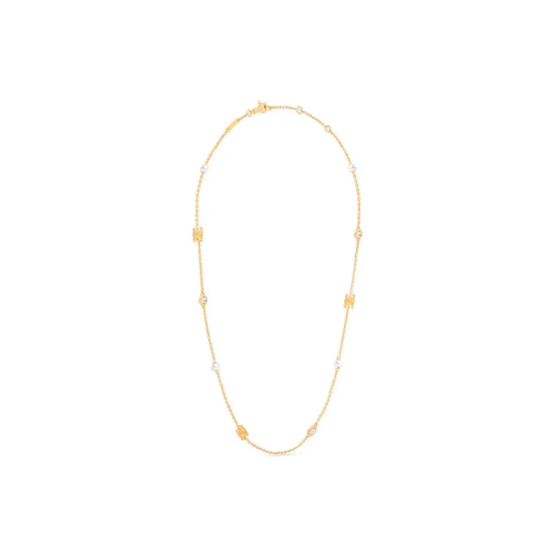 CELINE Brass Necklaces Women's Gold-2