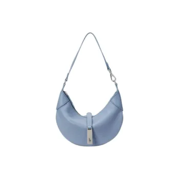 Ralph Lauren Polo ID Leather Shoulder Bag Mini Women's Blue