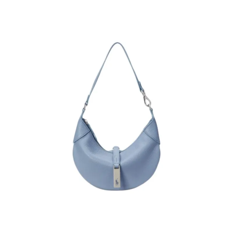 Ralph Lauren Polo ID Leather Shoulder Bag Mini Women's Blue-0