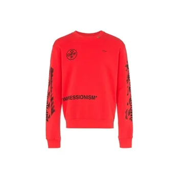 OFF WHITE Impressionism' Diag Stencil Sweatshirt