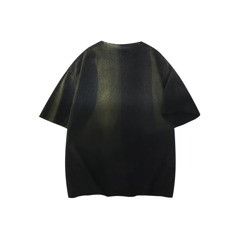 HDPV T Shirt Unisex Washable Gradient Black-1
