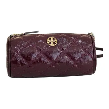 TORY BURCH Leather Cylinder Bag Shoulder Bag Regular Women's Red