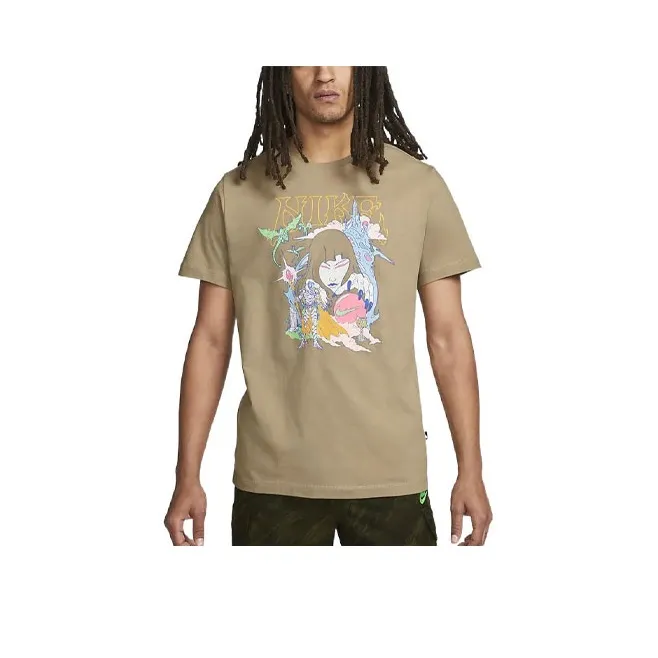 Nike T-Shirts Men Khaki-0