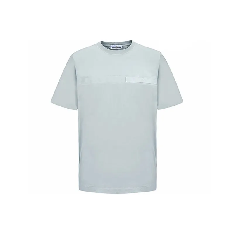 STONE ISLAND T Shirts Men Pearl Gray-0