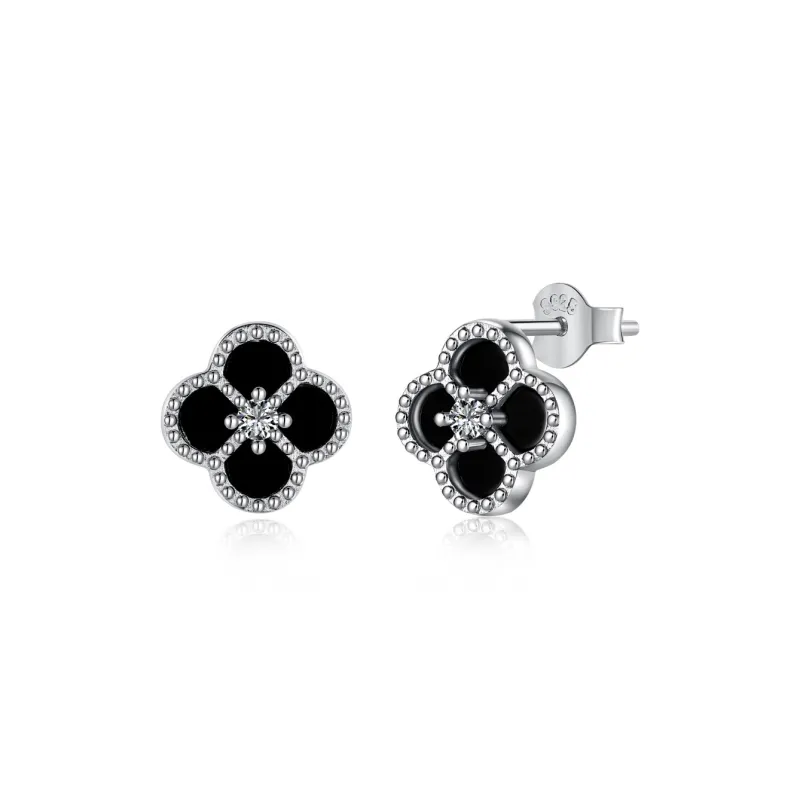 KAILEIFU S925 Silver Stud Earrings Women's Silver-3