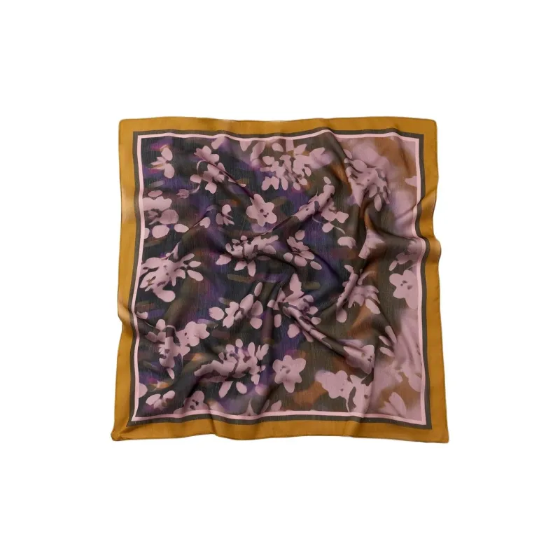 ZARA Silk Scarves Women's Purple-0