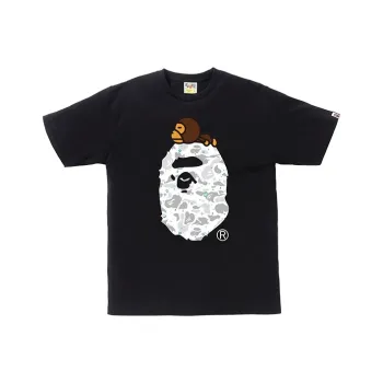 A BATHING APE Space Camo Milo On Big Ape Tee